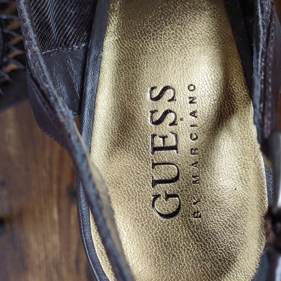 Guess by Marciano Leather Peep-toe Heels - Picture 14 of 16